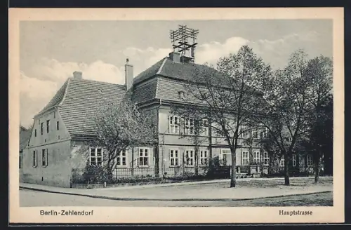 AK Berlin-Zehlendorf, Hauptstrasse, Gebäudeansicht