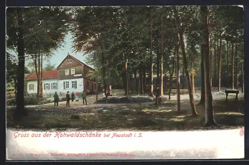 AK Neustadt / Sachsen, Gasthaus Hohwaldschänke