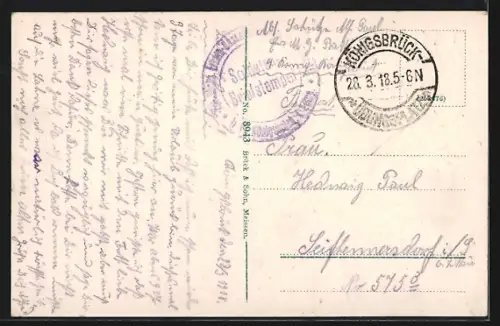 AK Königsbrück, Gasthaus Ratskeller auf dem Marktplatz