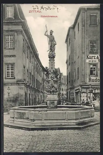 AK Zittau, Rolandbrunnen