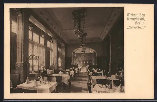 AK Berlin, Restaurant Kempinski, Erster-Saal