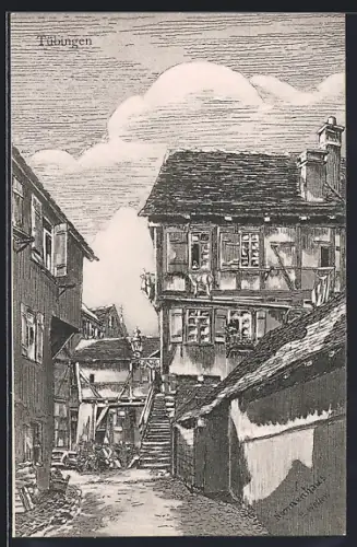 Künstler-AK Tübingen, Nonnenhaus