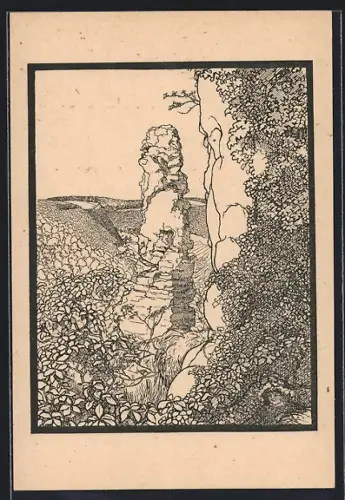 AK Beuron, Beim Beurener Felsen