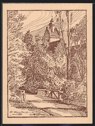 Künstler-AK Salzwedel, Im Schulenburgpark