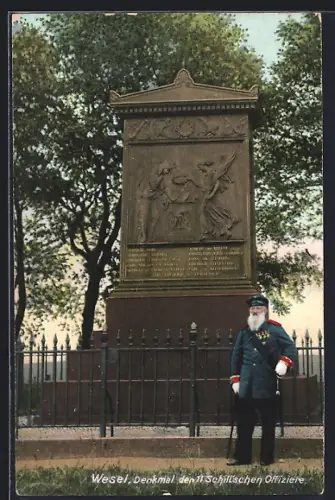 AK Wesel / Rhein, Denkmal den 11 Schillschen Offiziere