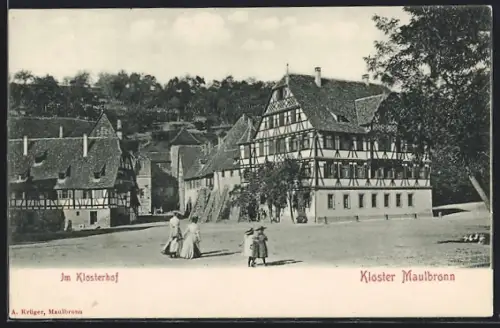 AK Maulbronn, Partie vom Klosterhof