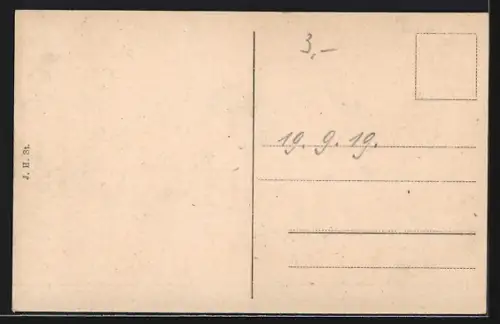 AK Hof / Bayern, Blick auf das Rathaus