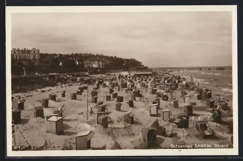 AK Bansin, Panorama vom Strand