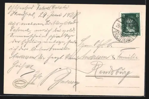 AK Dahme i. Holst., Panorama vom Strand mit Besuchern und Strandkörben