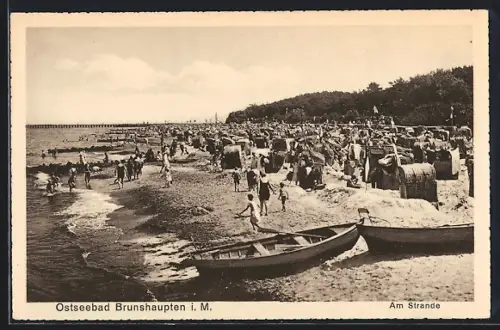 AK Brunshaupten i. M., Badetag am Strand