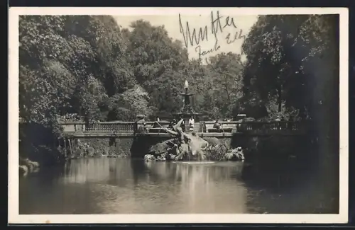 AK Düsseldorf, Ende des Stadtgrabens am Corneliusplatz