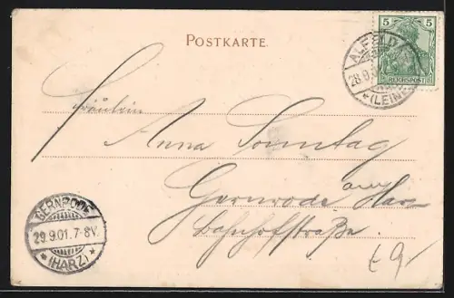 AK Düsseldorf, Partie der Haroldstrasse