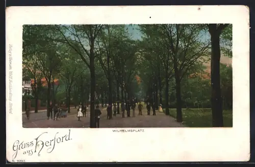 AK Herford, Allee am Wilhelmsplatz