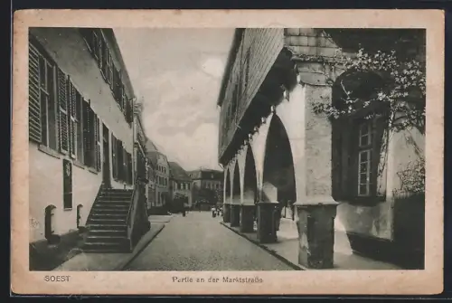 AK Soest, Partie an der Marktstrasse