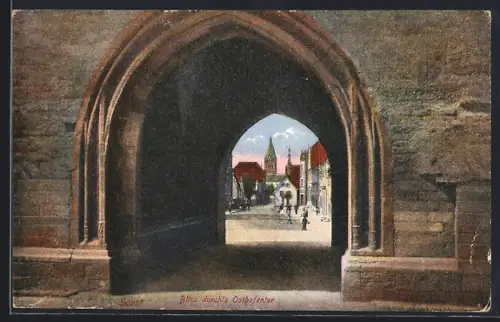 AK Soest, Blick durch`s Osthofentor