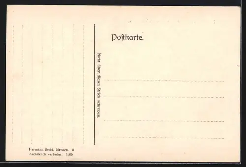 AK Zittau, Blick nach der Weberkirche