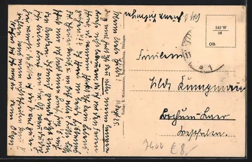 AK Tübingen, Partie am Neckar