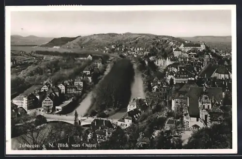 AK Tübingen a. N., Blick auf die Stadt von osten