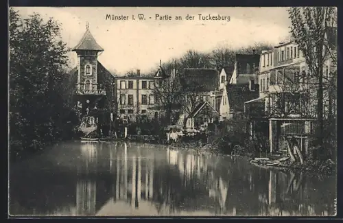 AK Münster i. W., Partie an der Tuckesburg