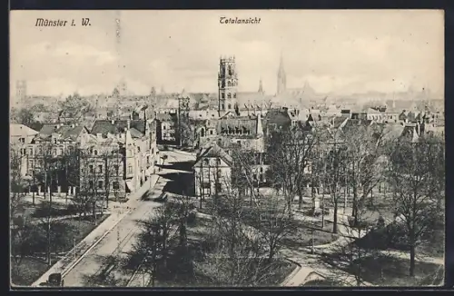 AK Münster / Westfalen, Totalansicht