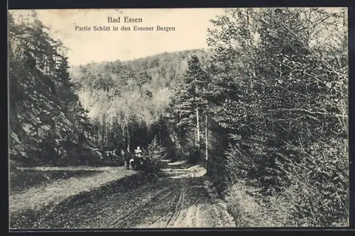 AK Bad Essen, Partie Schött in den Essener Bergen