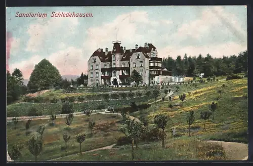 AK Schledehausen / Bissendorf, Blick zum Sanatorium