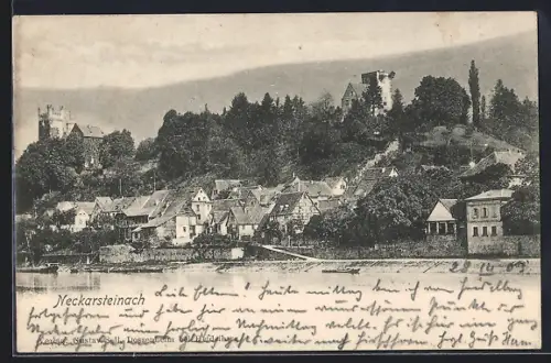 AK Neckarsteinach, Ortsansicht