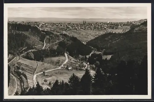 AK Freudenstadt i. Schwarzwald, Totalansicht und Christophstal