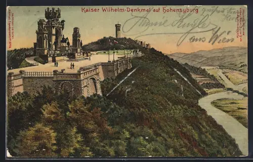 AK Dortmund, Kaiser Wilhelm-Denkmal auf Hohensyburg