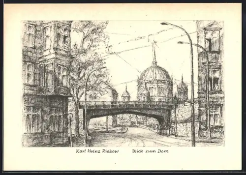 AK Berlin, Blick zum Dom