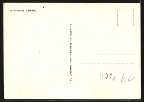 AK Leiberg, Gasthof Stratmann, Grüne Freizeit, Tretbecken und Blick auf Bruch