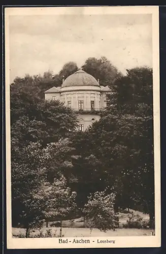 AK Bad Aachen, Lousberg-Restaurant Belvedere