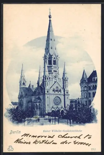 AK Berlin-Charlottenburg, Blick zur Kaiser Wilhelm-Gedächtniskirche