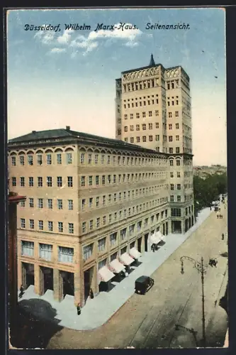 AK Düsseldorf, Wilhelm-Marx-Haus, Seitenansicht