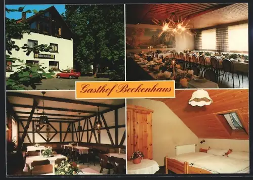 AK Niederfüllbach, Gasthof Beckenhaus, Inh. Familie Gehde