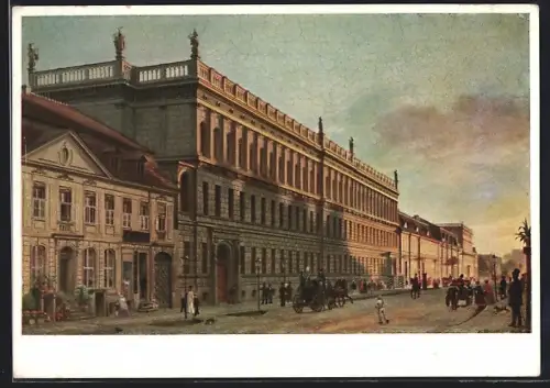 AK Alt-Berlin, Leipziger Strasse 6-1, ehemaliges Kriegsministerium um 1850