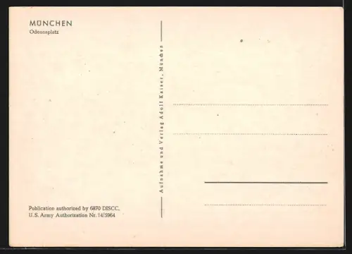 AK München, Odeonsplatz