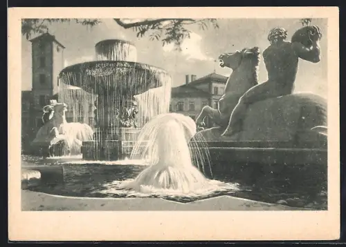 AK München, Wittelsbacher Brunnen