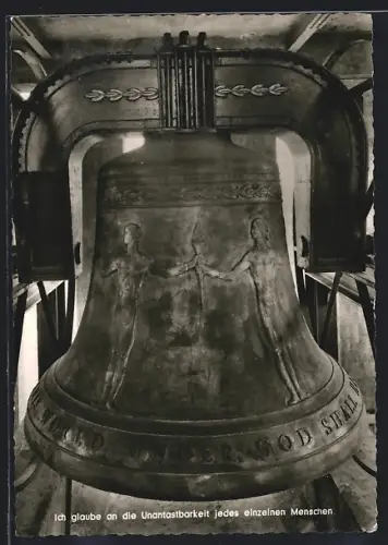 AK Berlin-Schöneberg, Freiheitsglocke im Rathaus Schöneberg
