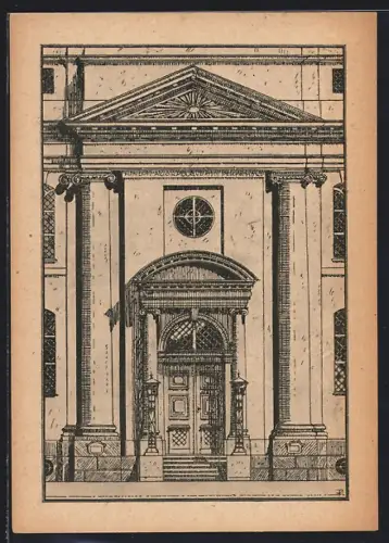 AK Berlin, Hauptportal der Parochialkirche, Klosterstrasse