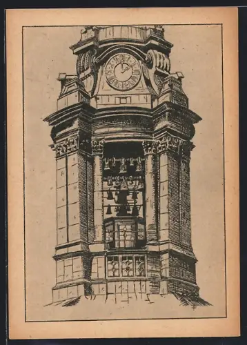 AK Berlin, Parochialkirche, Turm mit Glockenspiel, Klosterstrasse