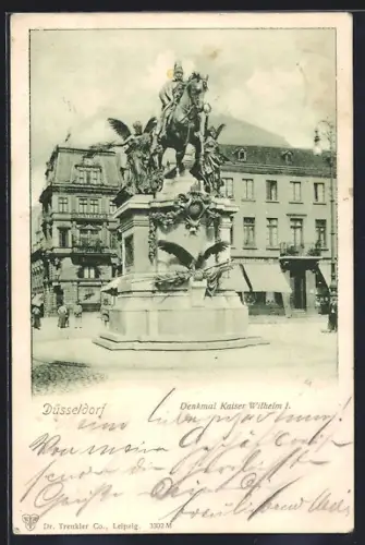 AK Düsseldorf, Denkmal Kaiser Wilhelm I.