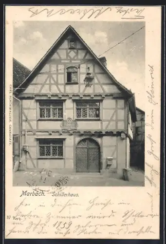 AK Marbach / Neckar, Schillerhaus