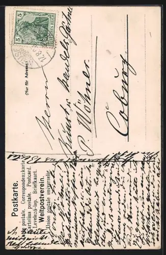 AK Neuses b. Coburg, Rückert-Denkmal