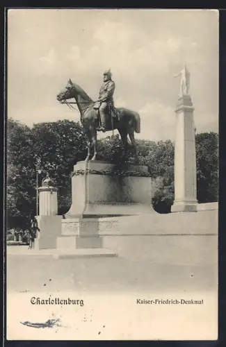 AK Berlin-Charlottenburg, Kaiser-Friedrich-Denkmal