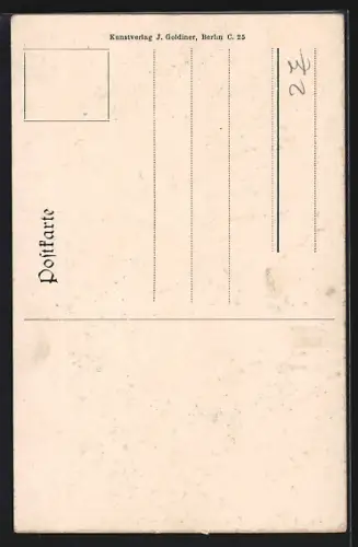 AK Berlin-Tiergarten, Speisesaal im Reichstagsgebäude