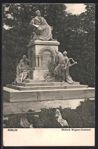 AK Berlin-Tiergarten, Richard Wagner-Denkmal