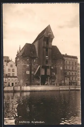 AK Danzig, Blick zum Krahntor