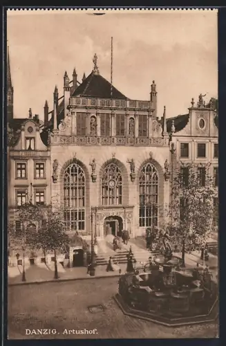 AK Danzig, Blick auf den Artushof