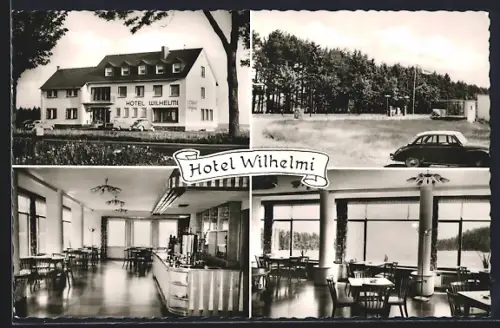 AK Auderath /Cochem, Hotel-Restaurant Wilhelmi, Innenansichten, Aussenansicht